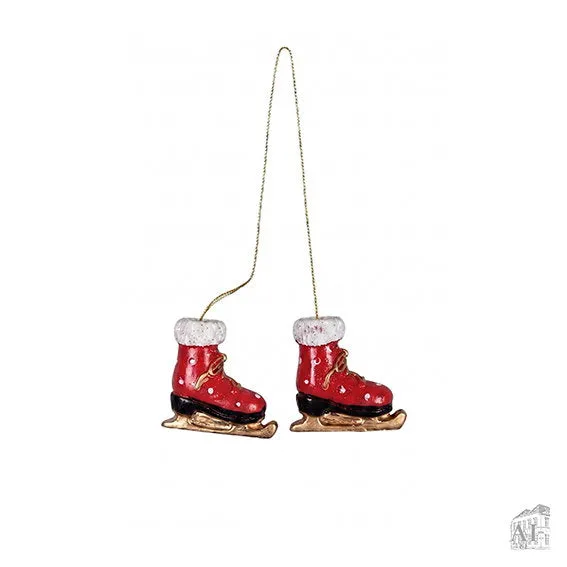 Det Gamle Apotek Ice Skates for Gnomes mini brusle červené