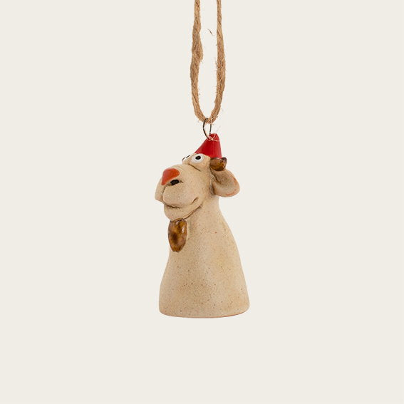 Det Gamle Apotek Goat figurka koza keramická béžová 6 cm