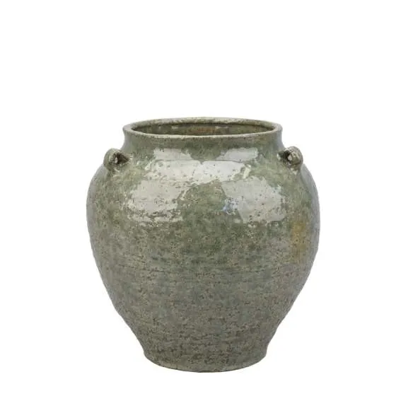 Det Gamle Apotek Vase váza 21 cm modrá kamenina
