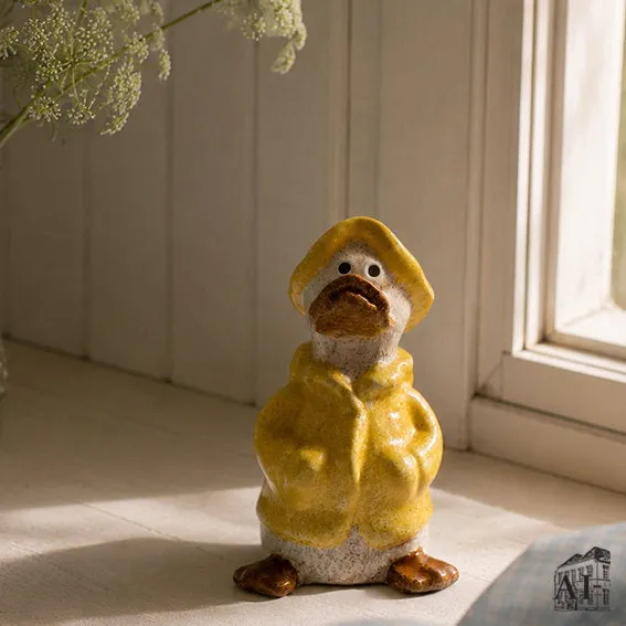 Det Gamle Apotek Duck kameninová kachna 8 cm žlutá
