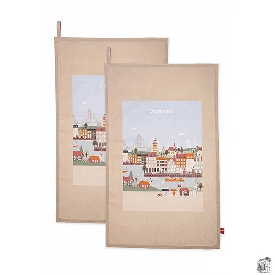Moments Copenhagen bavlněná utěrka béžová 200 gsm