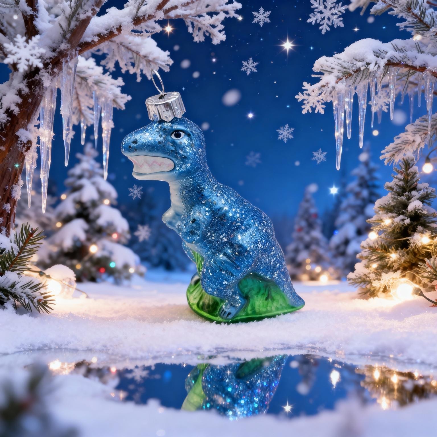Vitbis Dinosaurus skleněná baňka 11 cm 1 ks pro děti