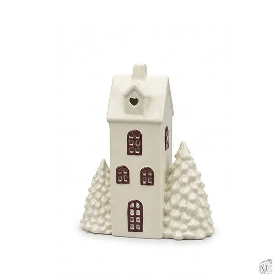Det Gamle Apotek Candle holder svícen bílý 19 cm