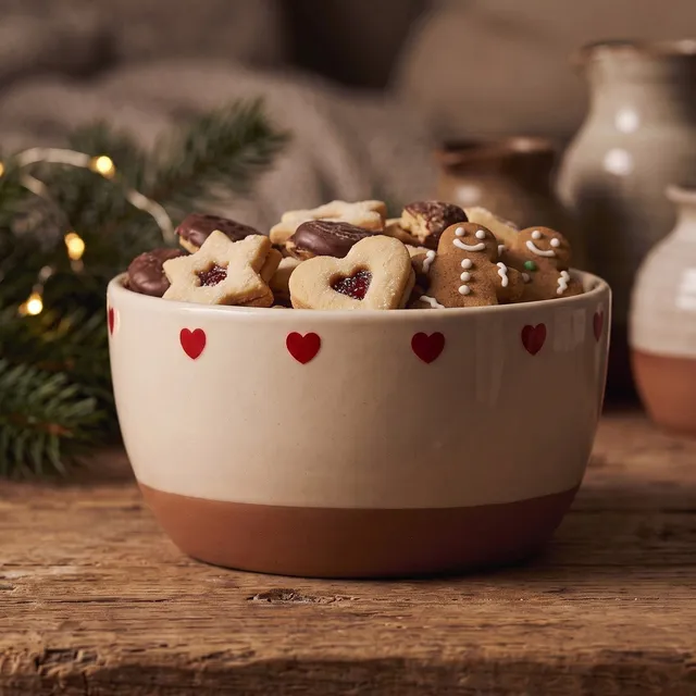 Det Gamle Apotek Bowl vánoční miska 6 cm bílá