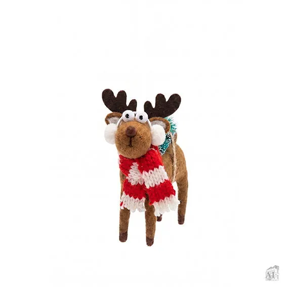 Det Gamle Apotek Reindeer figurka sob hnědý 10 cm