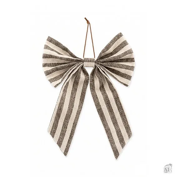 Det Gamle Apotek Bow mašle béžová 36 cm polyester