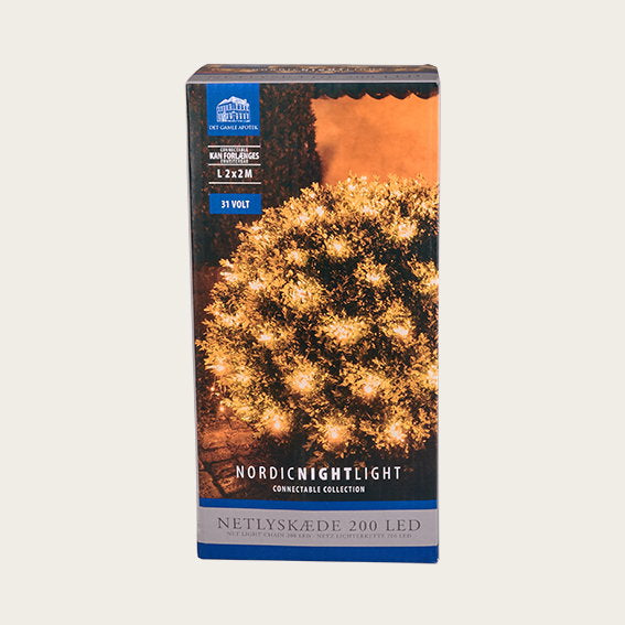 Det Gamle Apotek Lightchain net 200 LED síť 200x200 cm
