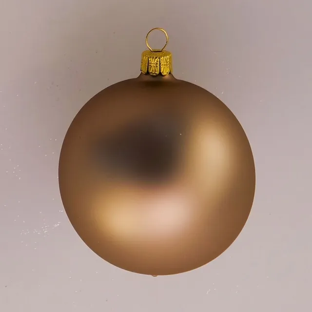 Vánoční ozdoby Latte koule skleněná ozdoba latte nedekorovaná