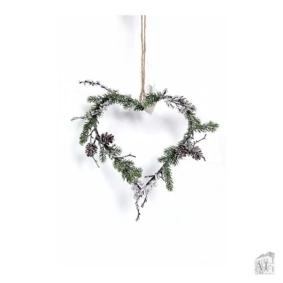 Det Gamle Apotek Heart plastové srdce zelené 25 cm