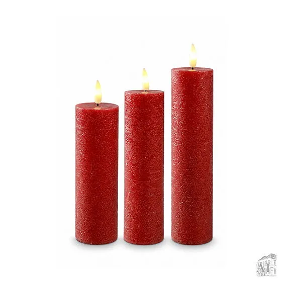 Det Gamle Apotek LED svíčka 20 cm červený vosk