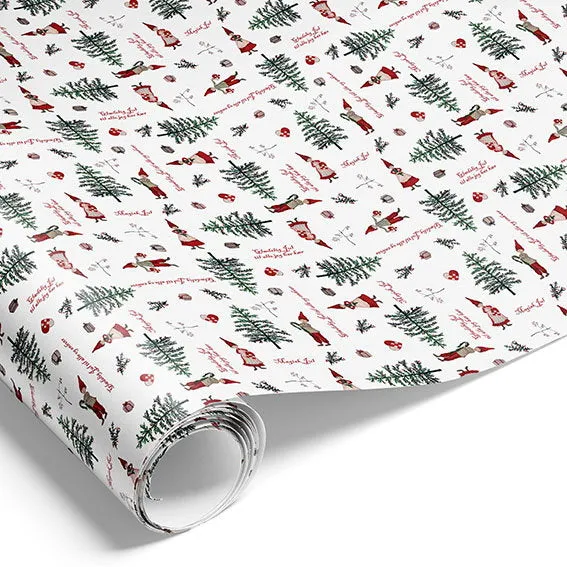 Det Gamle Apotek Giftpaper 10m balicí papír 70 cm červený