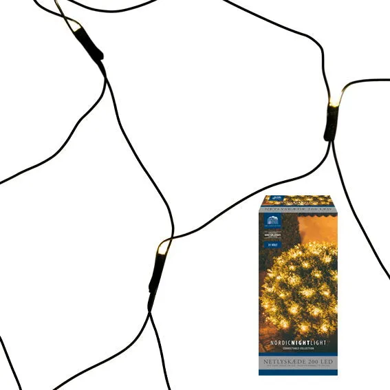 Det Gamle Apotek světelná síť 200 LED 300x400 cm teplá bílá