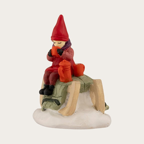 Det Gamle Apotek Figures vánoční figurka červená 6 cm
