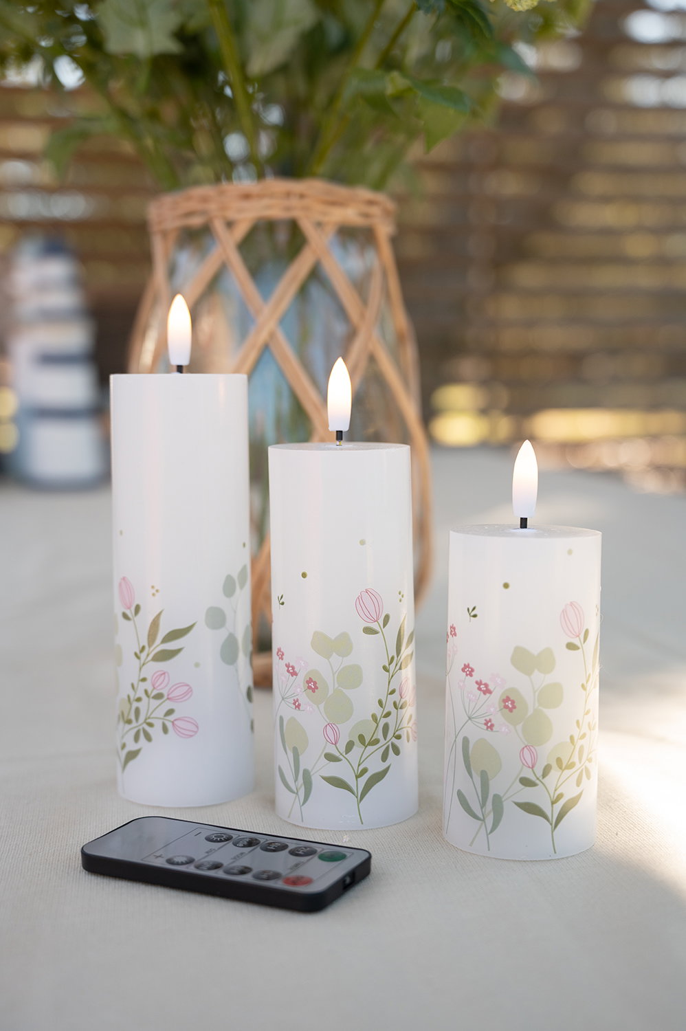 Det Gamle Apotek LED Candle LED svíčka 3 ks bílá