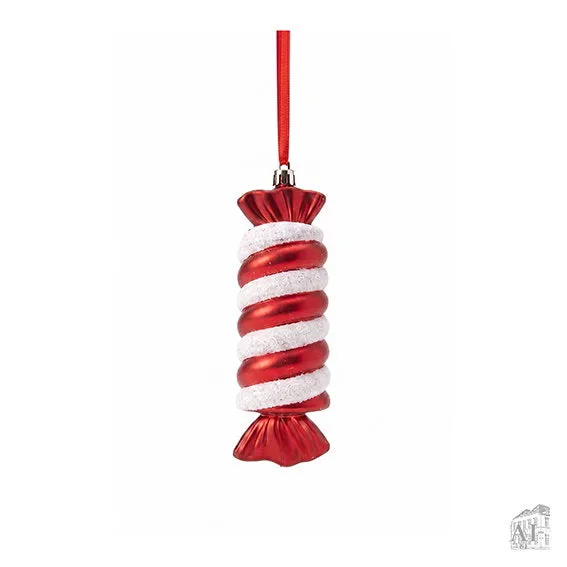 Det Gamle Apotek Christmas bonbon závěs červený 32 cm