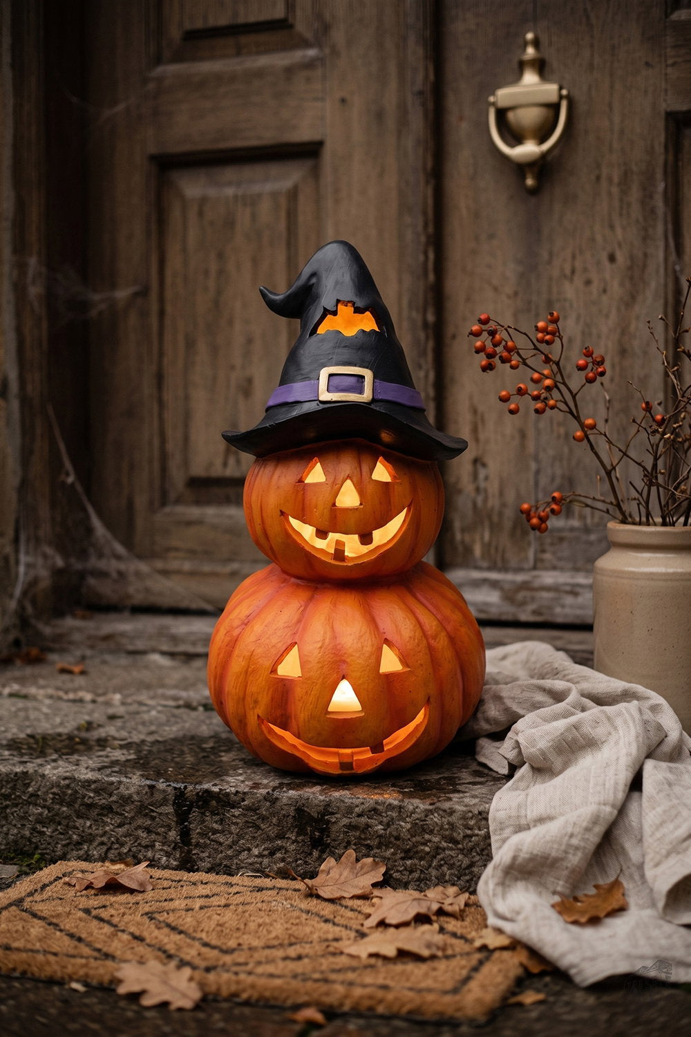 Det Gamle Apotek Pumpkin LED dýně 34 cm oranžová