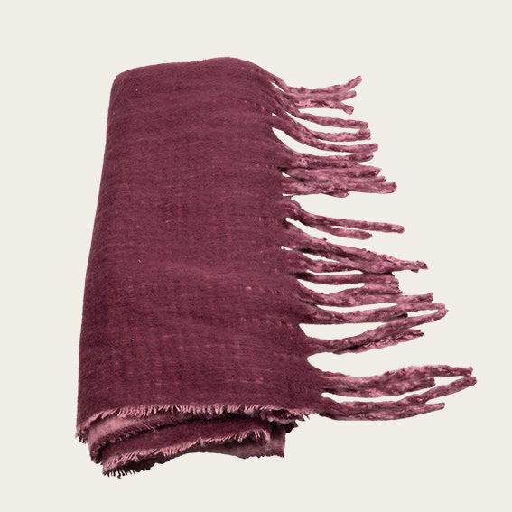 Det Gamle Apotek Scarf šála bordó 180 cm