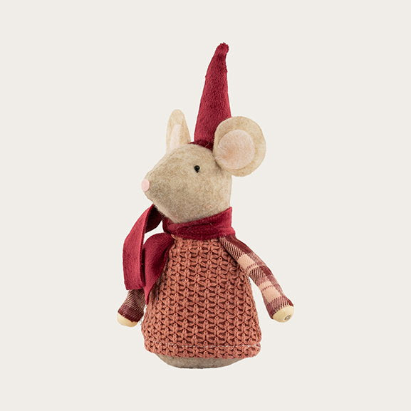 Det Gamle Apotek Mouse figurka myška 18 cm červená