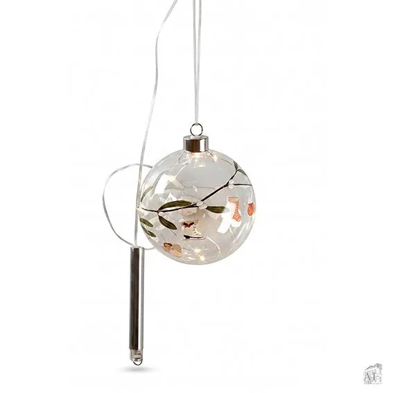 Det Gamle Apotek Glas ball koule skleněná 12 cm LED