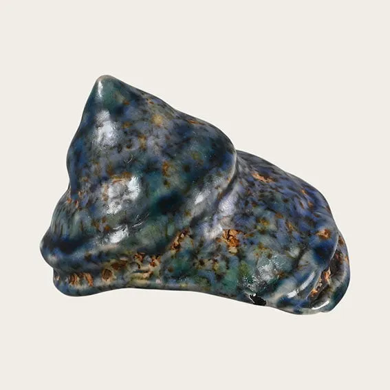 Det Gamle Apotek Shell dekorační mušle modrá 6 cm