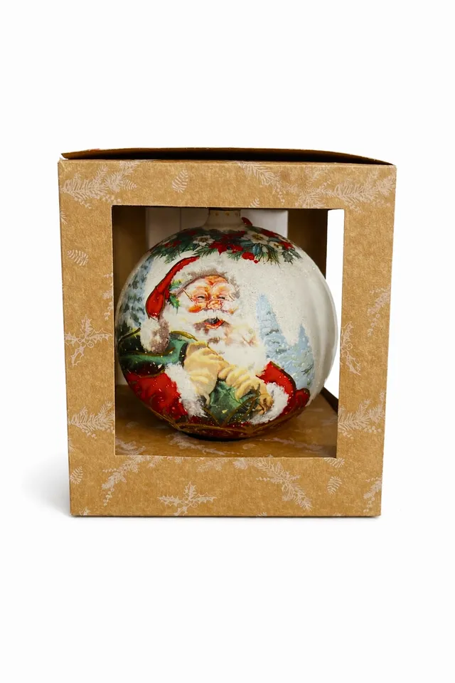 Vitbis Magia świąt Mikuláš skleněná baňka 15 cm