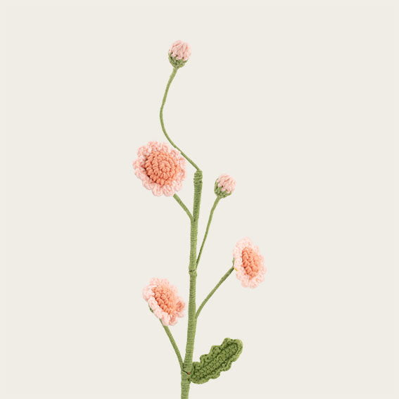 Det Gamle Apotek Flowerpick umělá květina 43 cm bílá