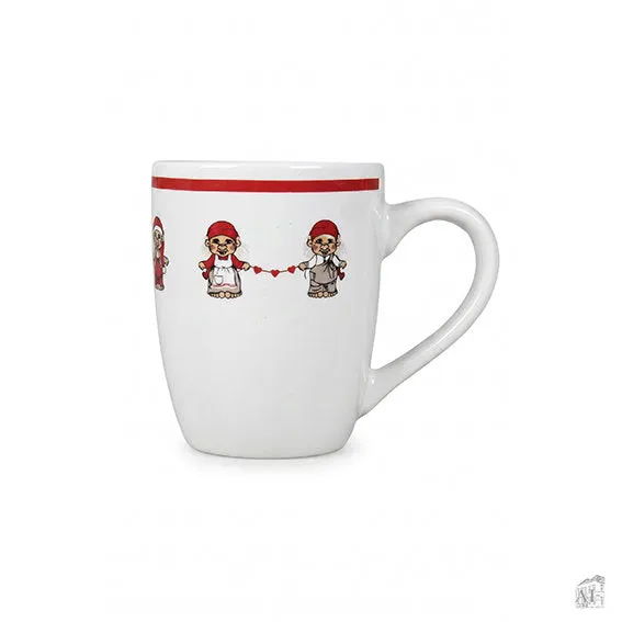 Det Gamle Apotek Mug keramický hrnek bílý 8 cm