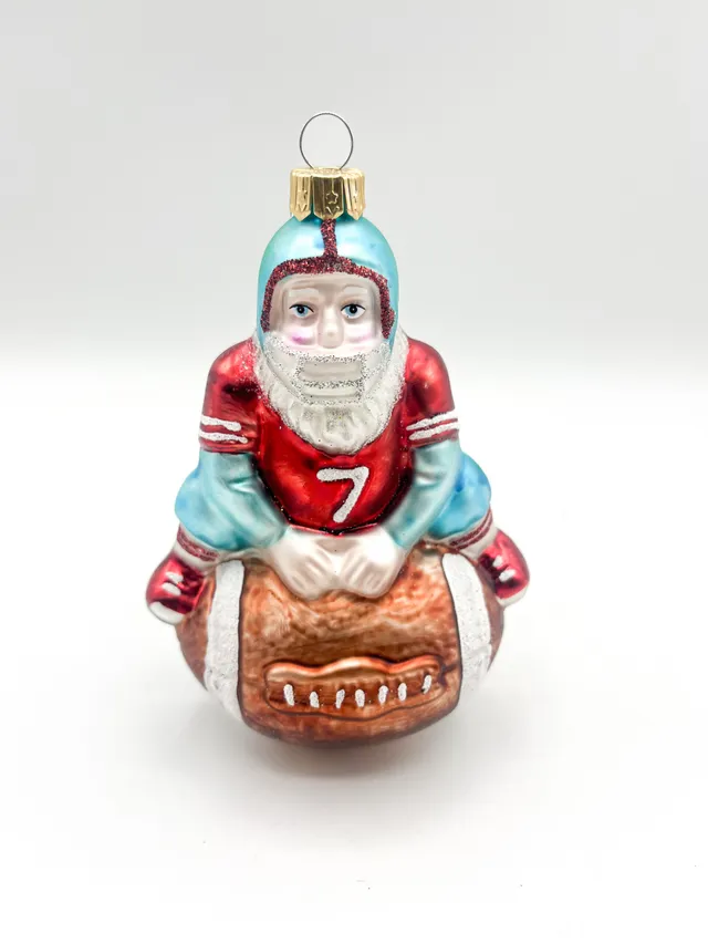 Vitbis Rugby Mikuláš skleněná baňka 13 cm