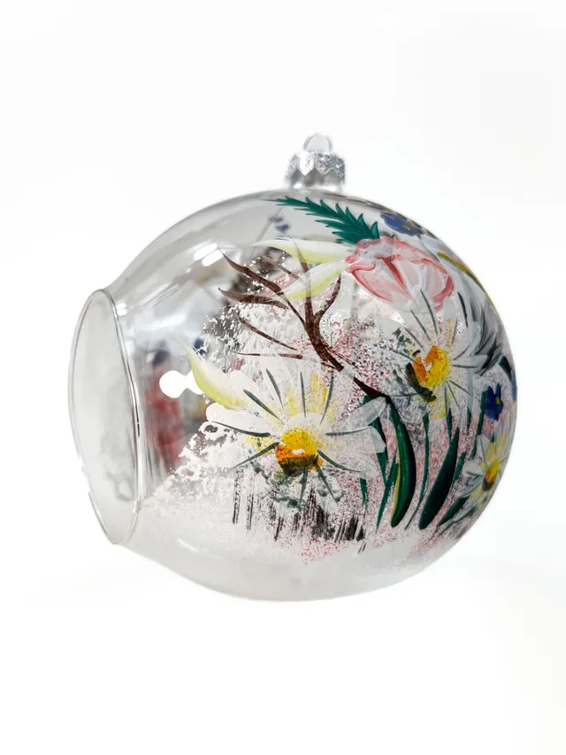 Vitbis Květinová lehkost skleněný lampion 15 cm