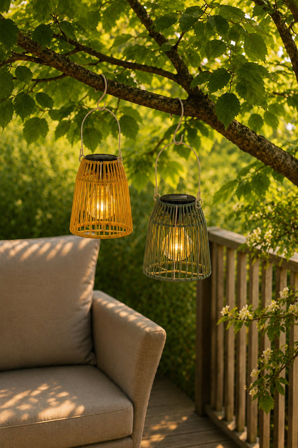 Det Gamle Apotek Solar lantern solární lucerna 18 cm žlutá