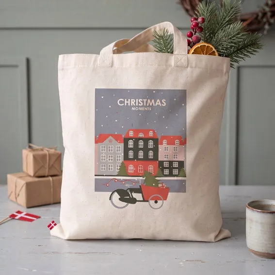 Det Gamle Apotek Bag bavlněná taška bílá 42 cm