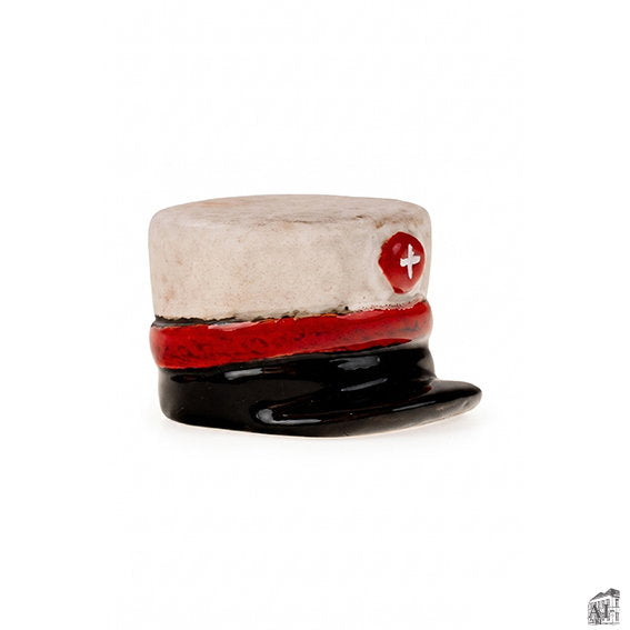 Det Gamle Apotek Klobouk keramická ozdoba 3 cm