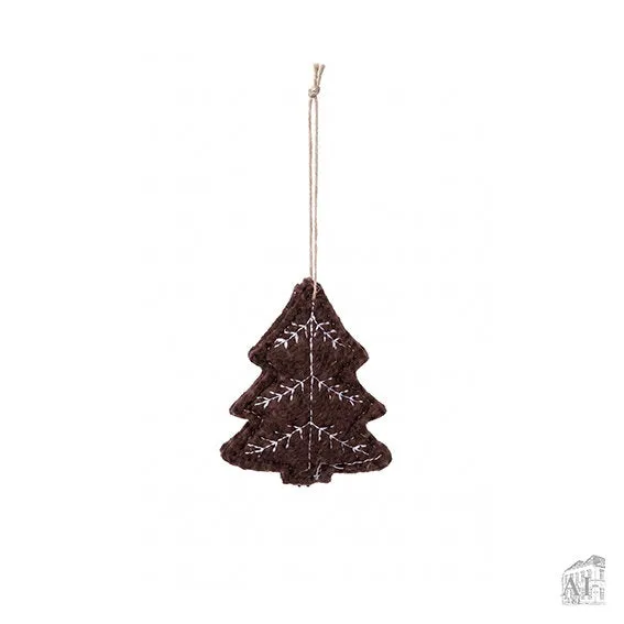 Det Gamle Apotek Tree for hanging ozdoba 15 cm hnědá