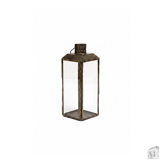 Det Gamle Apotek Lantern lucerna kovová hnědá 26 cm