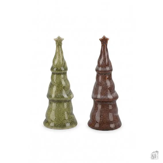 Det Gamle Apotek Tree keramický stromeček 11 cm mix 2 ks