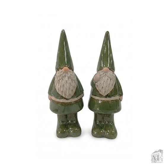 Det Gamle Apotek skřítek porcelánový zelený 17 cm
