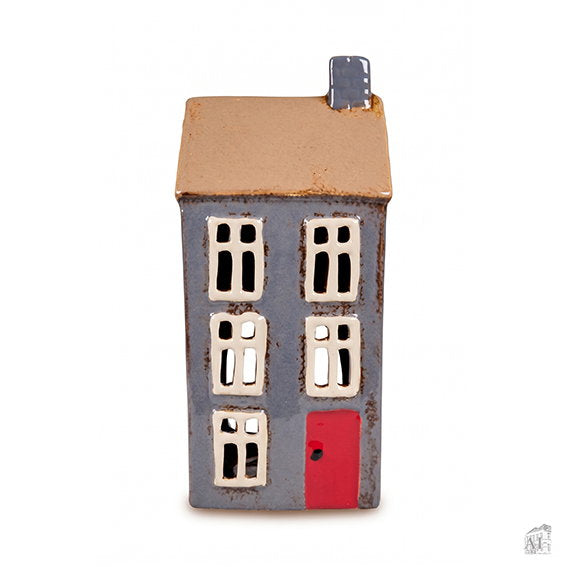 Det Gamle Apotek House for T-light domeček modrý 27 cm