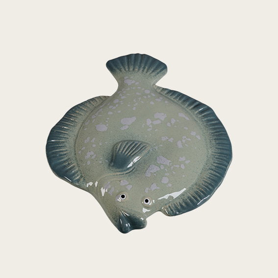 Det Gamle Apotek Flatfish keramická figurka modrá 1,8 cm