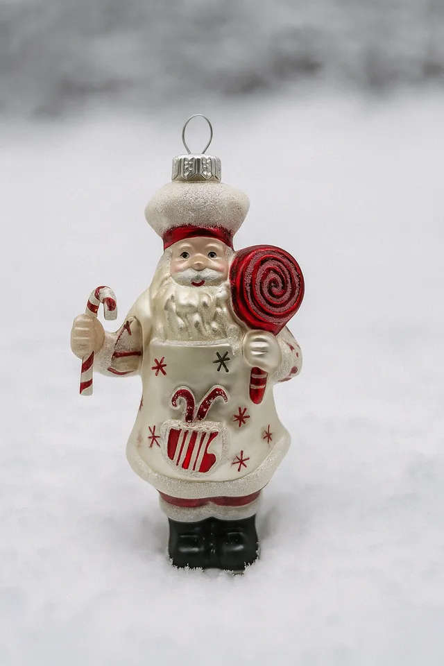 Vitbis Kuchař skleněná baňka 15 cm barevná