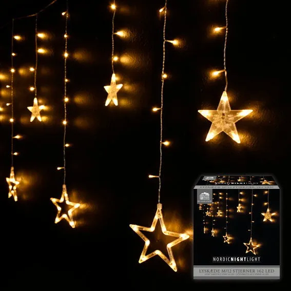 Det Gamle Apotek LED Star 162 LED závěs 330 cm bílý