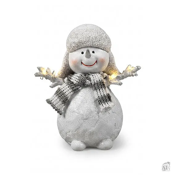 Det Gamle Apotek Snowman sněhulák bílý s osvětlením