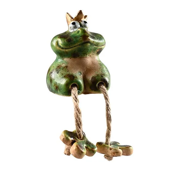 Det Gamle Apotek Frog figurka žába zelená 6 cm