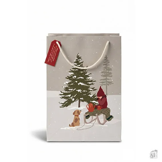 Det Gamle Apotek Giftbag dárková taška zelená 32 cm