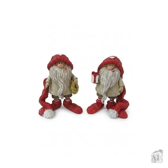 Det Gamle Apotek Gnome vánoční skřítek 9 cm červený