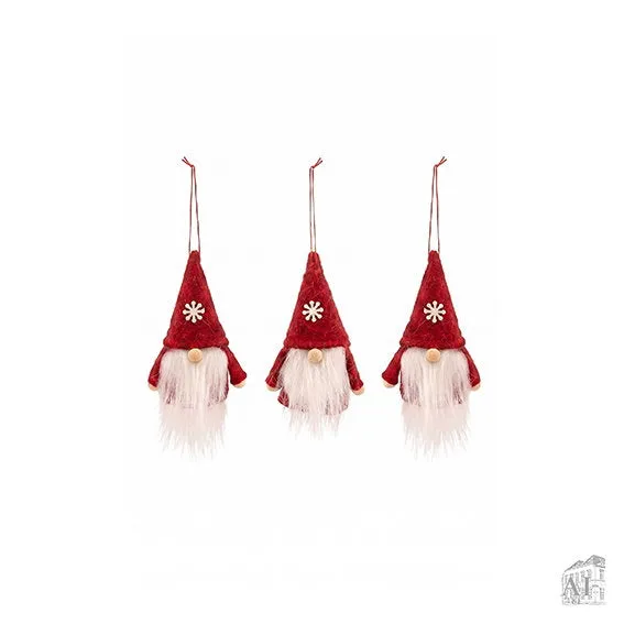 Det Gamle Apotek Santa mikuláš závěs 11 cm plsť