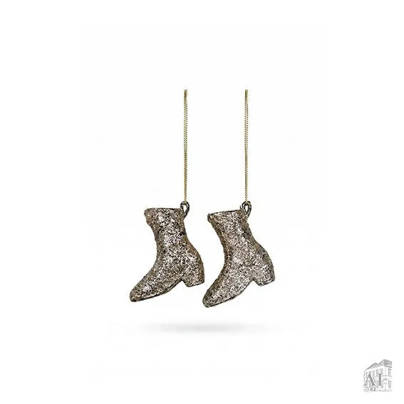 Det Gamle Apotek Boots for hanging ozdoba champagne plast