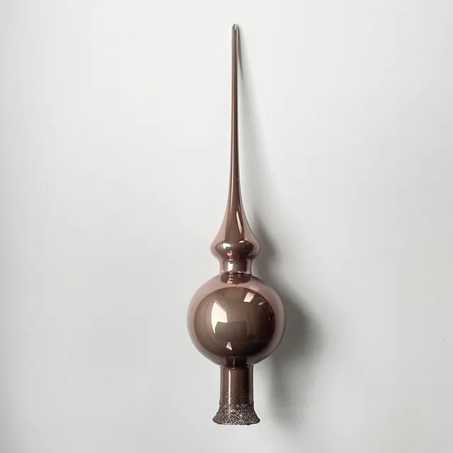 Vánoční ozdoby špice kouřově šedá porcelánová