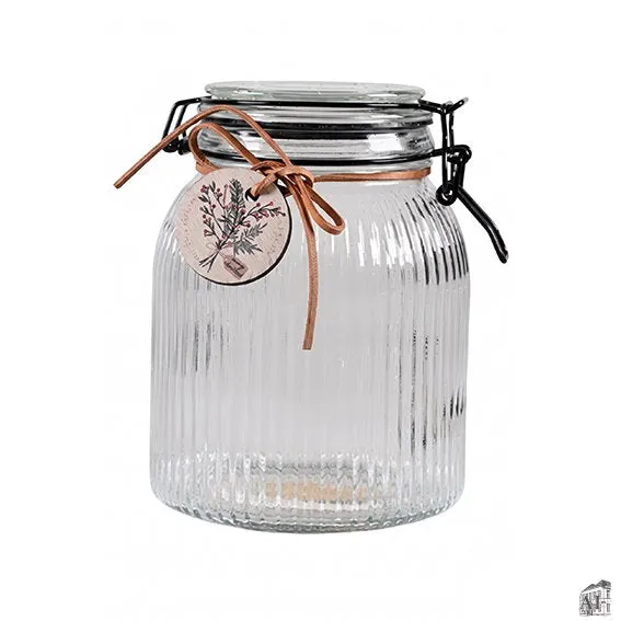 Det Gamle Apotek Glass Jar skleněná dóza 17 cm transparentní