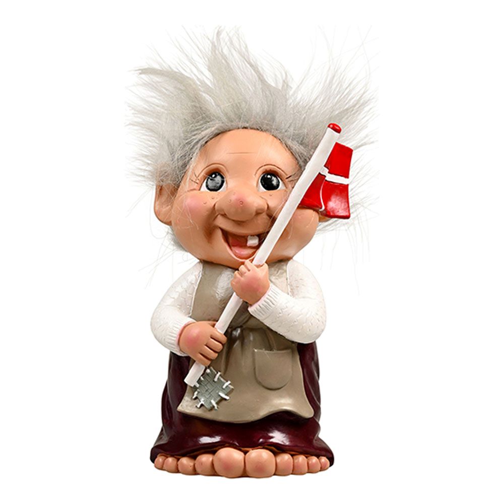 Det Gamle Apotek Alvilda+Conrad troll figurka s vlajkou 22 cm