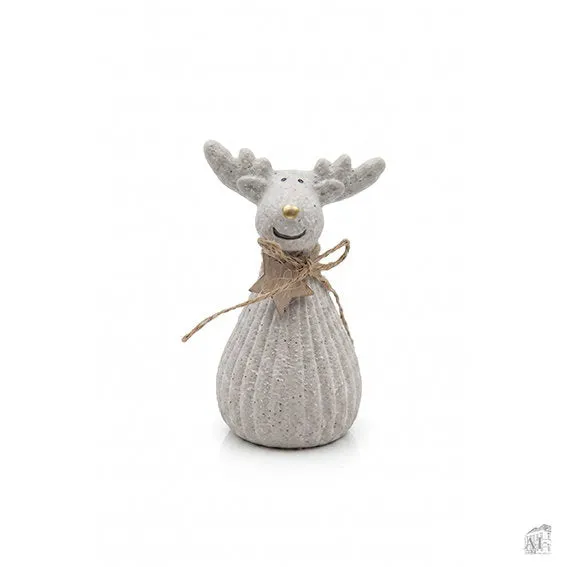 Det Gamle Apotek Reindeer keramický sob bílý 8 cm